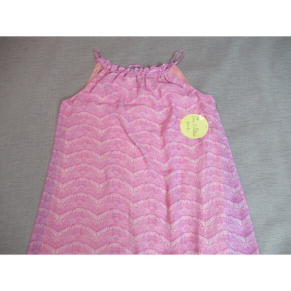 Emma & Michele Dress Womens Size 10 Lilac Geometric Ruffle Neck Preppy Shift NWT - Picture 3 of 10